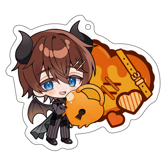 すたぽら 悪魔と小悪魔 アクリルキーホルダー くに