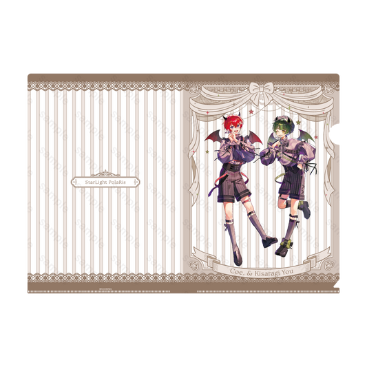 すたぽら 悪魔と小悪魔 メタルクリアファイル 小悪魔ver.