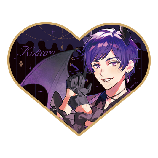 すたぽら 悪魔と小悪魔 ハート型色紙 こったろ