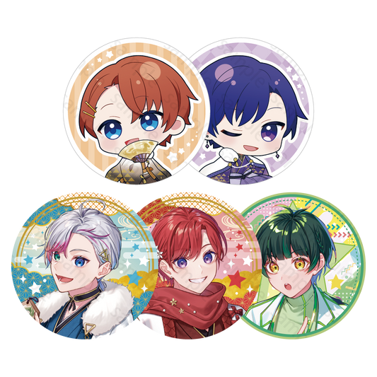 すたぽら ランダム缶バッジ 2024年 お正月ver.