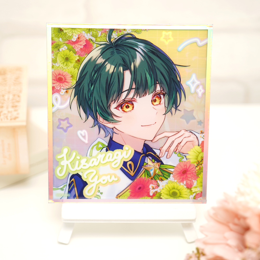 すたぽら 4周年記念 色紙風アクリルプレート 如月ゆう