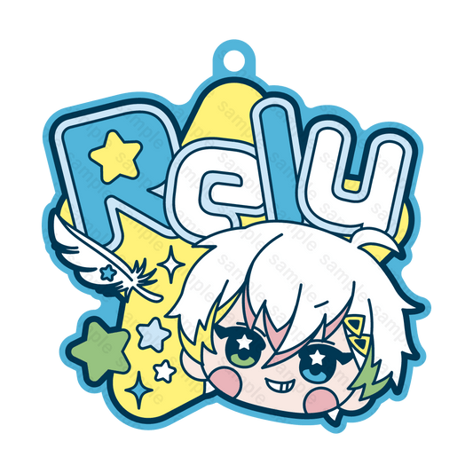 すたぽら 3周年記念 ラバーネームキーホルダー Relu