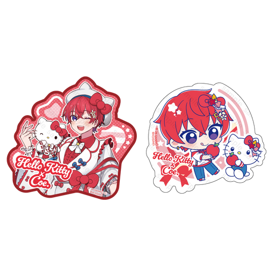 すたぽら ステッカーセット 2024年 サンリオキャラクターズver. Coe.×ハローキティ