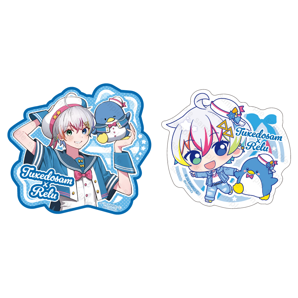 すたぽら ステッカーセット 2024年 サンリオキャラクターズver. Relu×タキシードサム