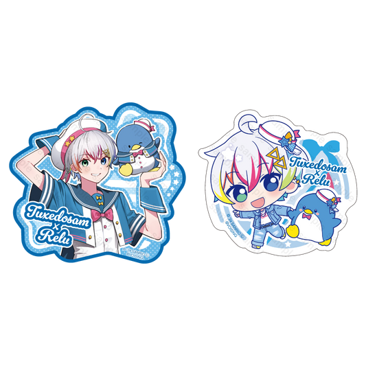 すたぽら ステッカーセット 2024年 サンリオキャラクターズver. Relu×タキシードサム