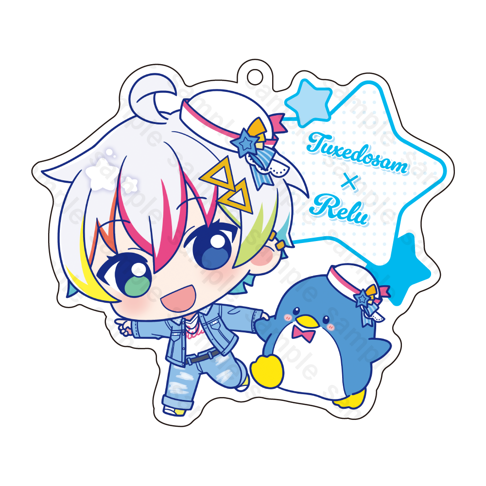 すたぽら アクリルキーホルダー 2024年 サンリオキャラクターズver. Relu×タキシードサム