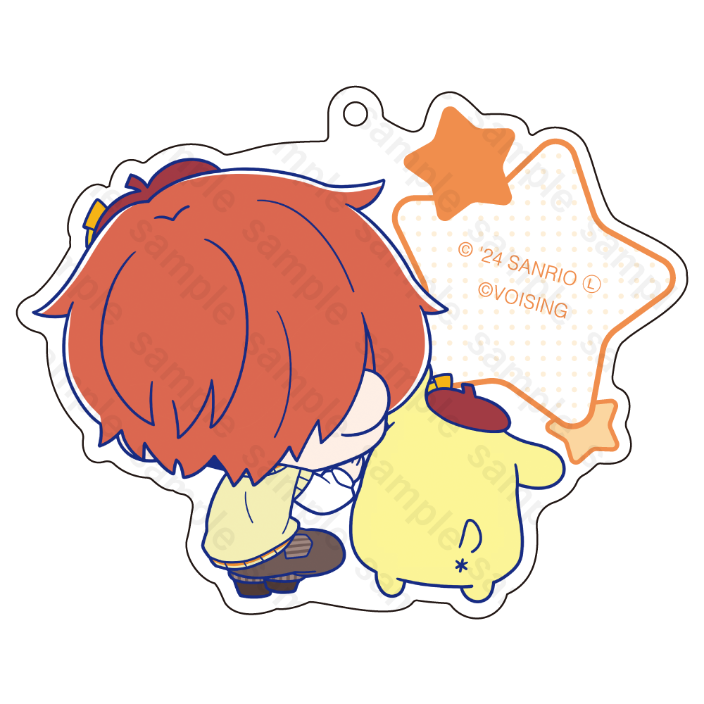 すたぽら アクリルキーホルダー 2024年 サンリオキャラクターズver. くに×ポムポムプリン