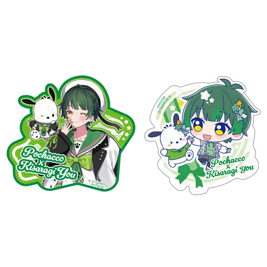 すたぽら ステッカーセット 2024年 サンリオキャラクターズver. 如月ゆう×ポチャッコ