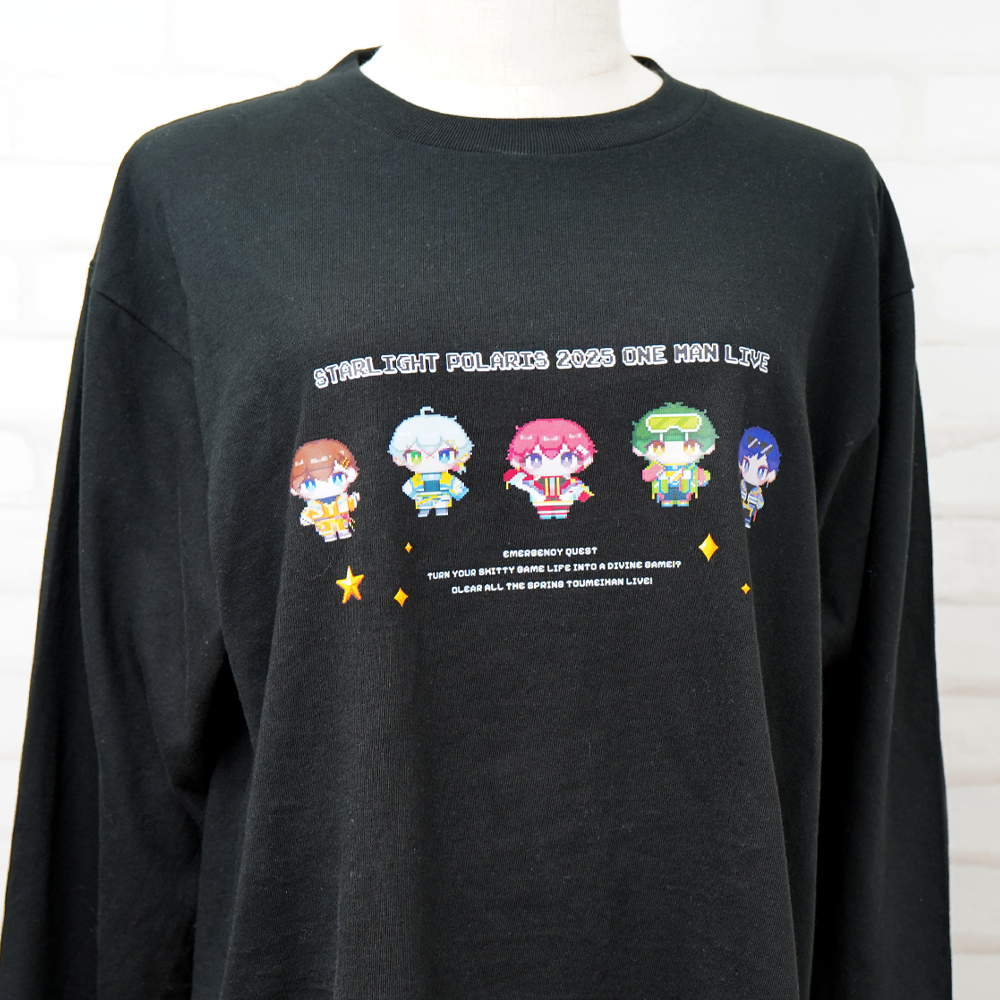 すたぽら東西ライブ 2025 ロングTシャツ ドットイラストver.