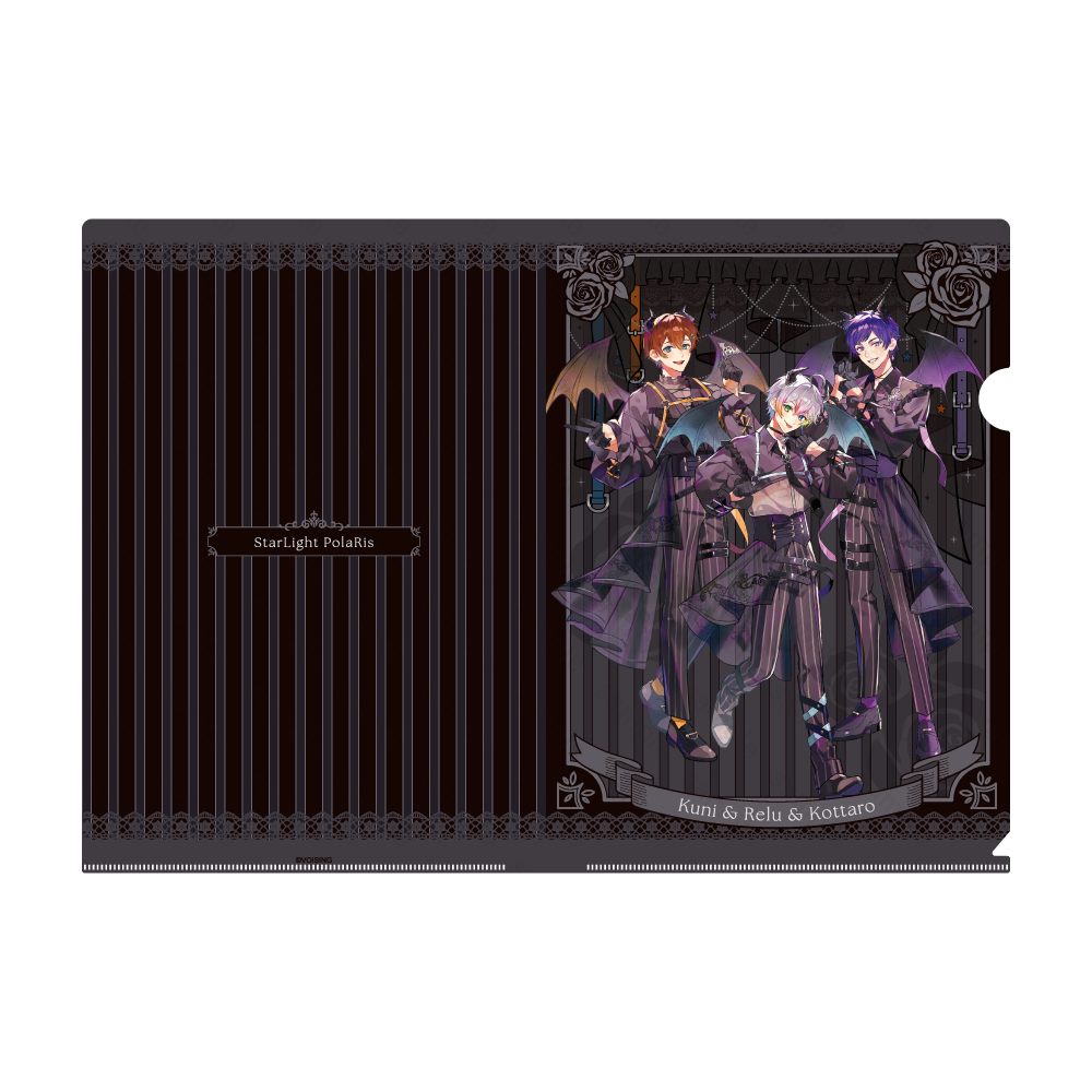 すたぽら 悪魔と小悪魔 メタルクリアファイル 悪魔ver.