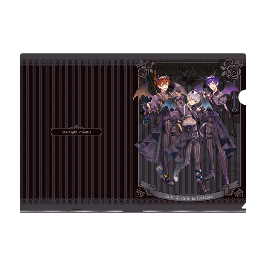 すたぽら 悪魔と小悪魔 メタルクリアファイル 悪魔ver.