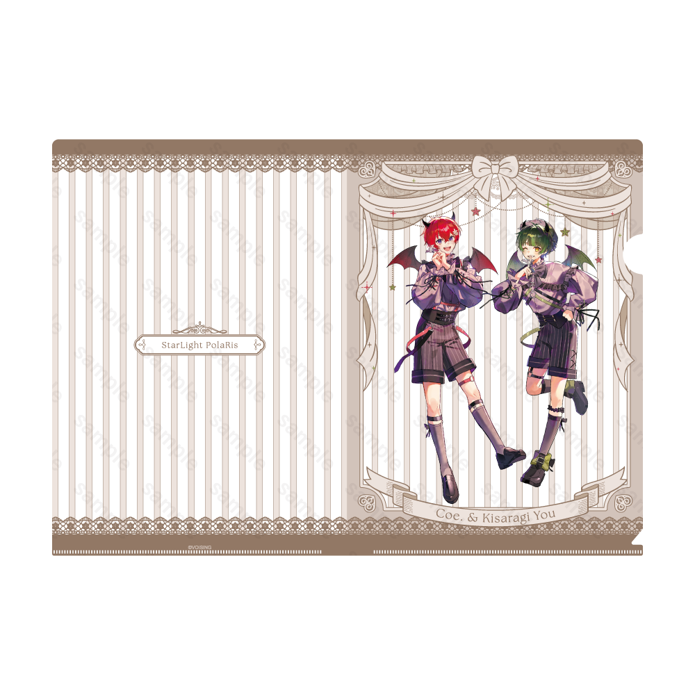 すたぽら 悪魔と小悪魔 メタルクリアファイル 小悪魔ver.