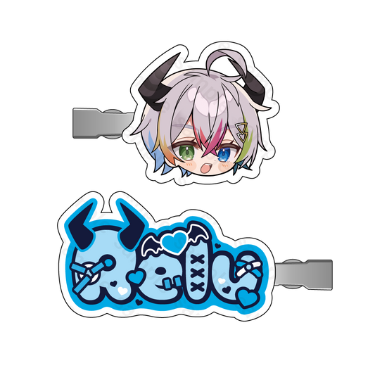 すたぽら 悪魔と小悪魔 ぷっくりヘアクリップセット Relu
