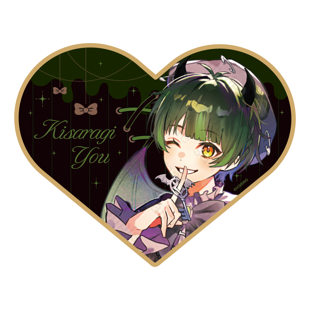 すたぽら 悪魔と小悪魔 ハート型色紙 如月ゆう