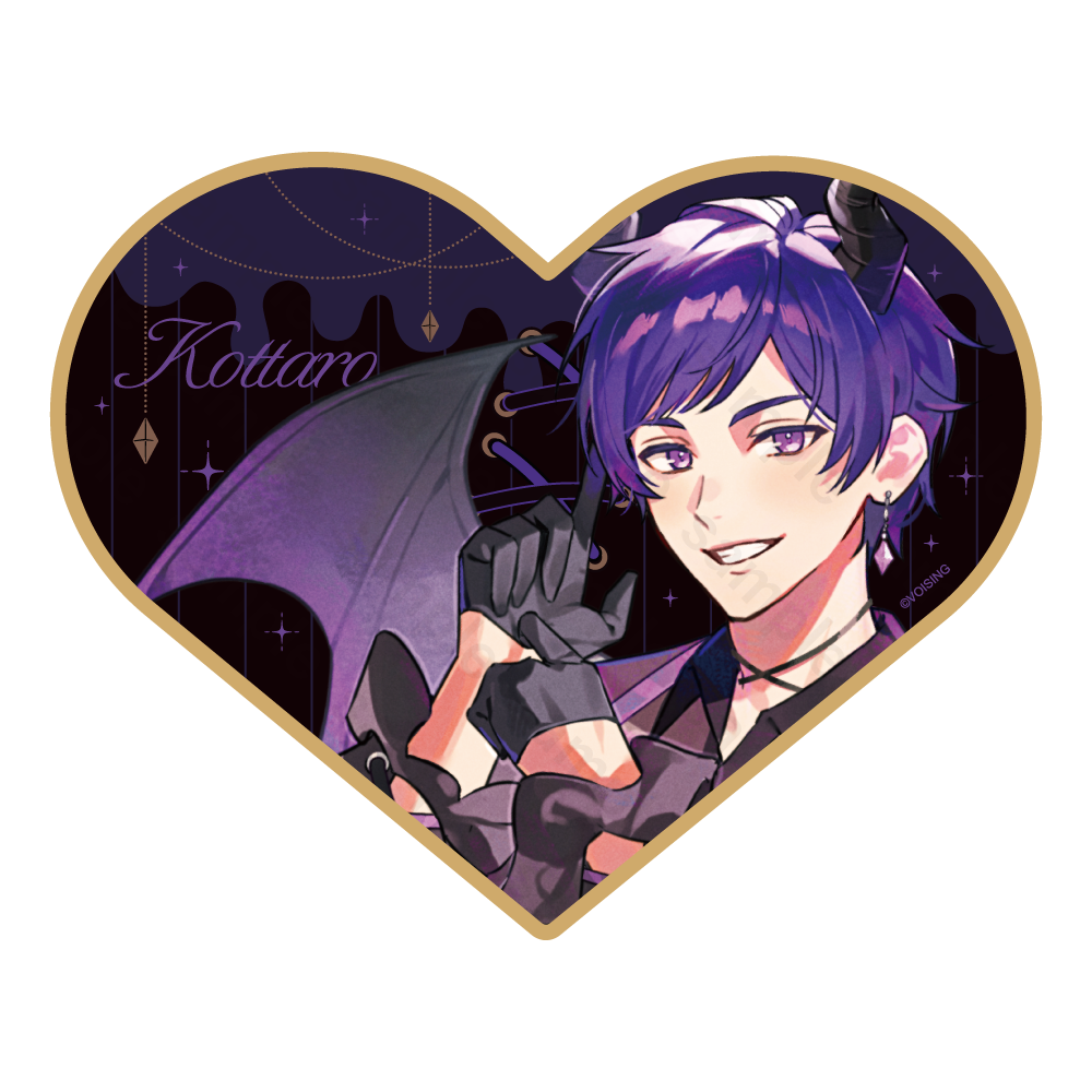 すたぽら 悪魔と小悪魔 ハート型色紙 こったろ