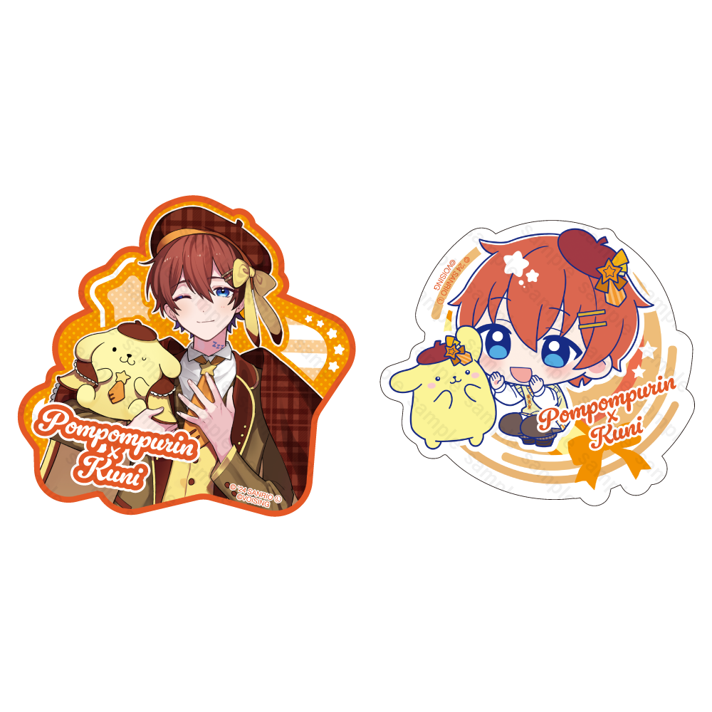 すたぽら ステッカーセット 2024年 サンリオキャラクターズver. くに×ポムポムプリン