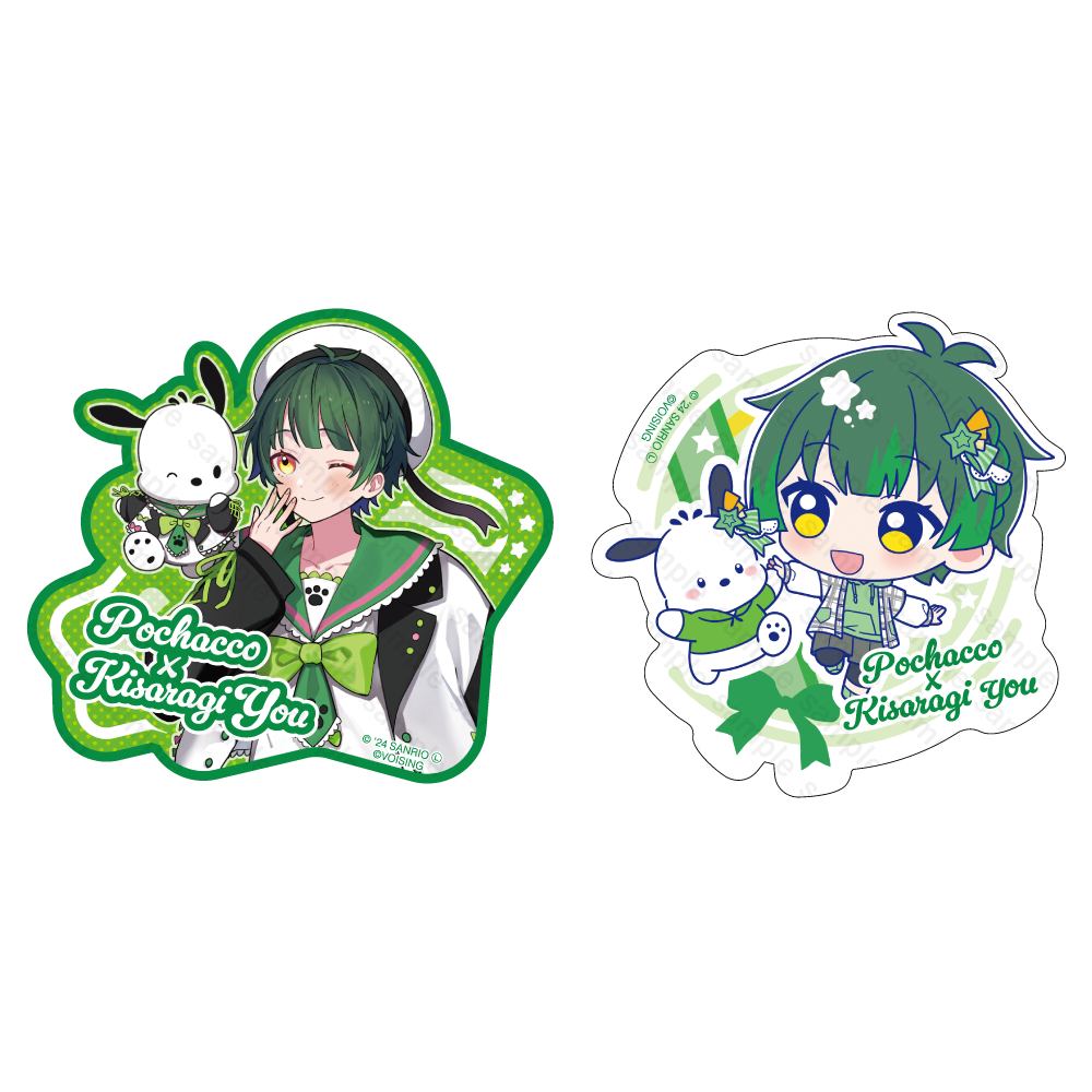 すたぽら ステッカーセット 2024年 サンリオキャラクターズver. 如月ゆう×ポチャッコ