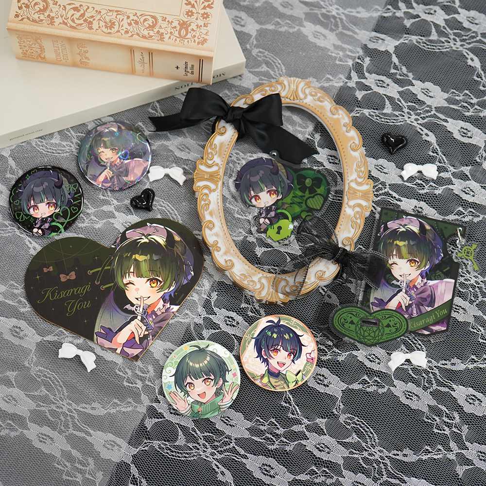 すたぽら 悪魔と小悪魔 ハート型色紙 如月ゆう