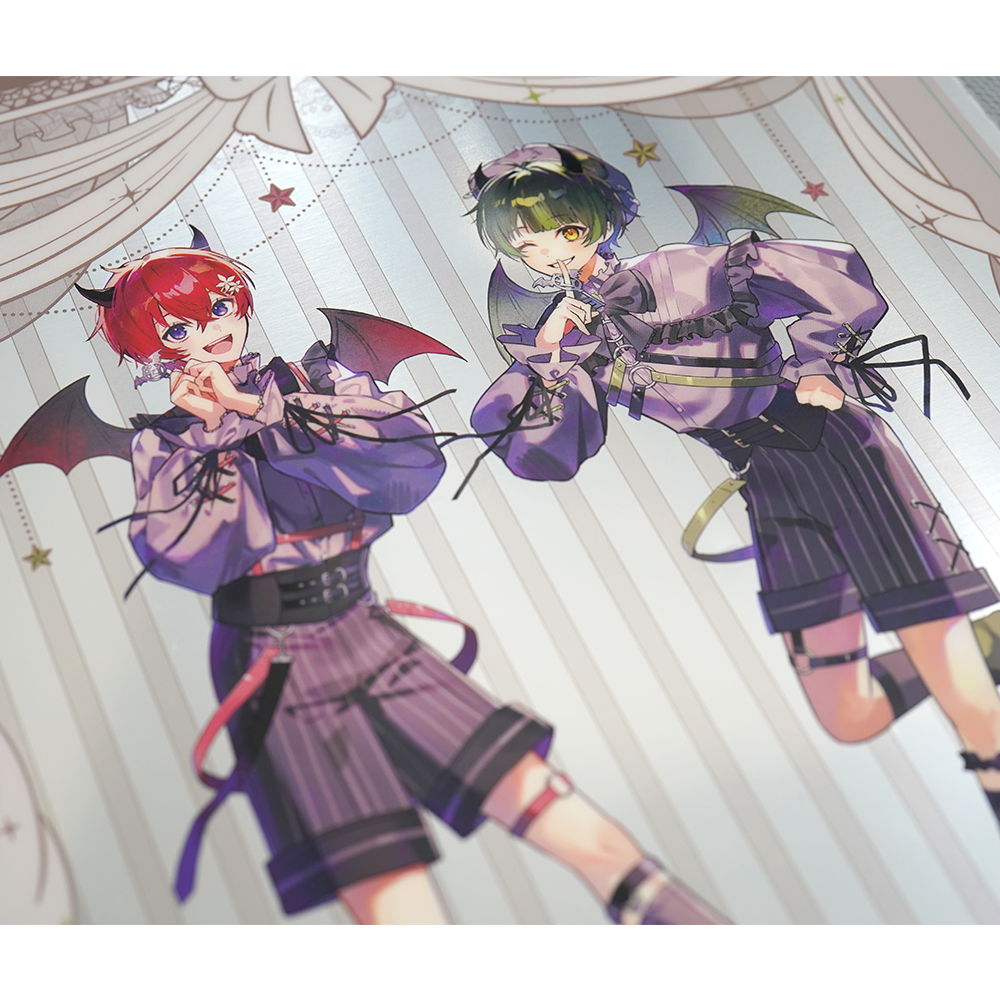 すたぽら 悪魔と小悪魔 メタルクリアファイル 小悪魔ver.