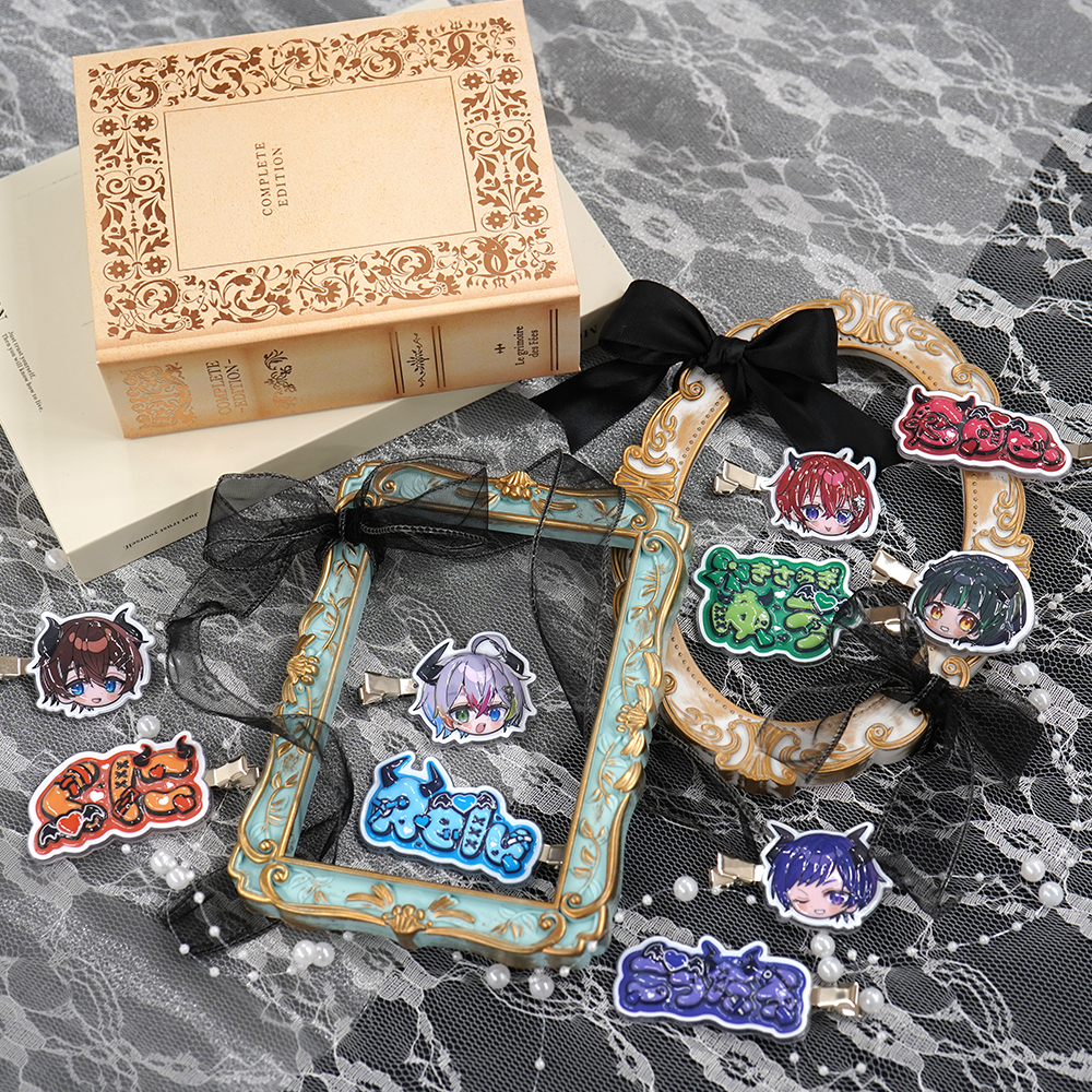 すたぽら 悪魔と小悪魔 ぷっくりヘアクリップセット くに