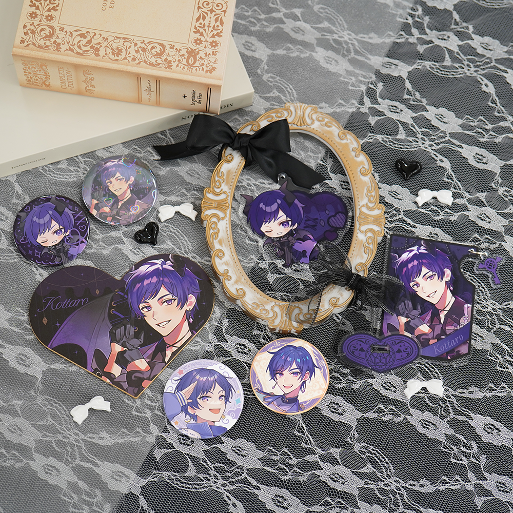 すたぽら 悪魔と小悪魔 ハート型色紙 こったろ