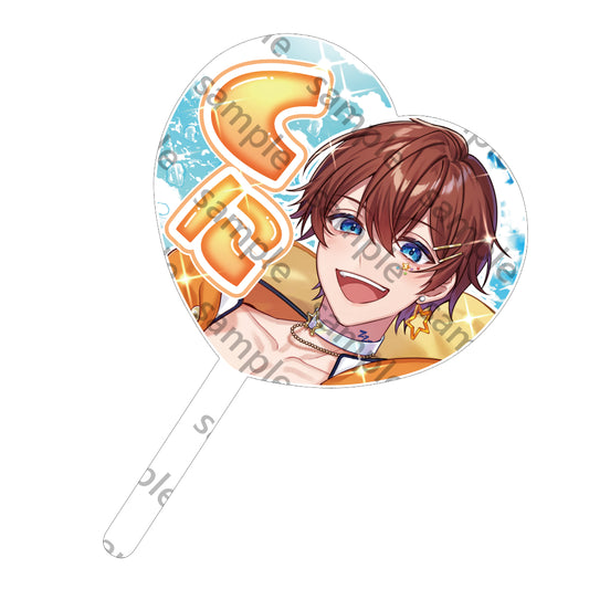 StarLand Splash!! ハート型うちわ くに